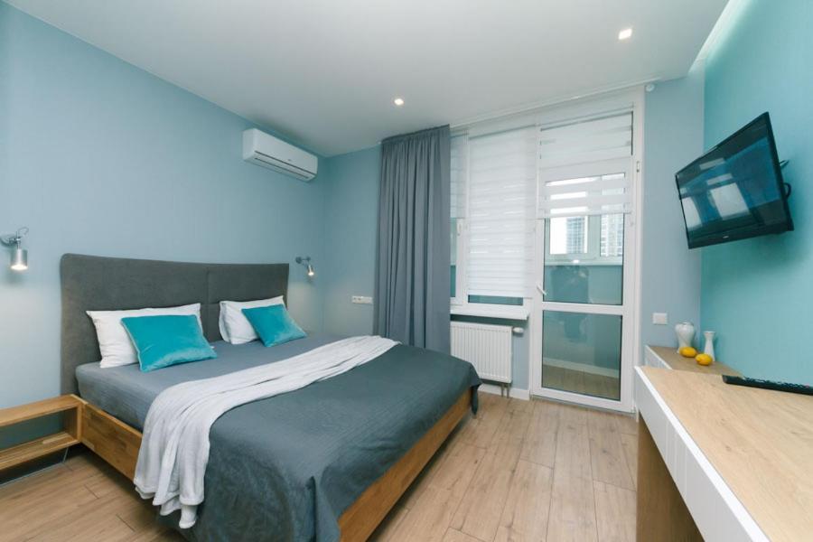 Happy Apartment, Warmth, Comfort, Turquoise Kiew Exterior foto